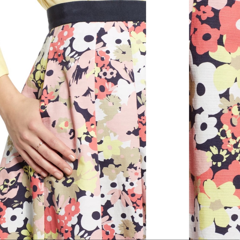 ❗️sale 1901 new Full Floral Stretch Cotton Skirt - Picture 2 of 3